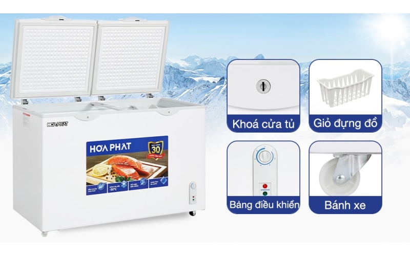 Tủ đông Hòa Phát 352 Lít HPF AD6352